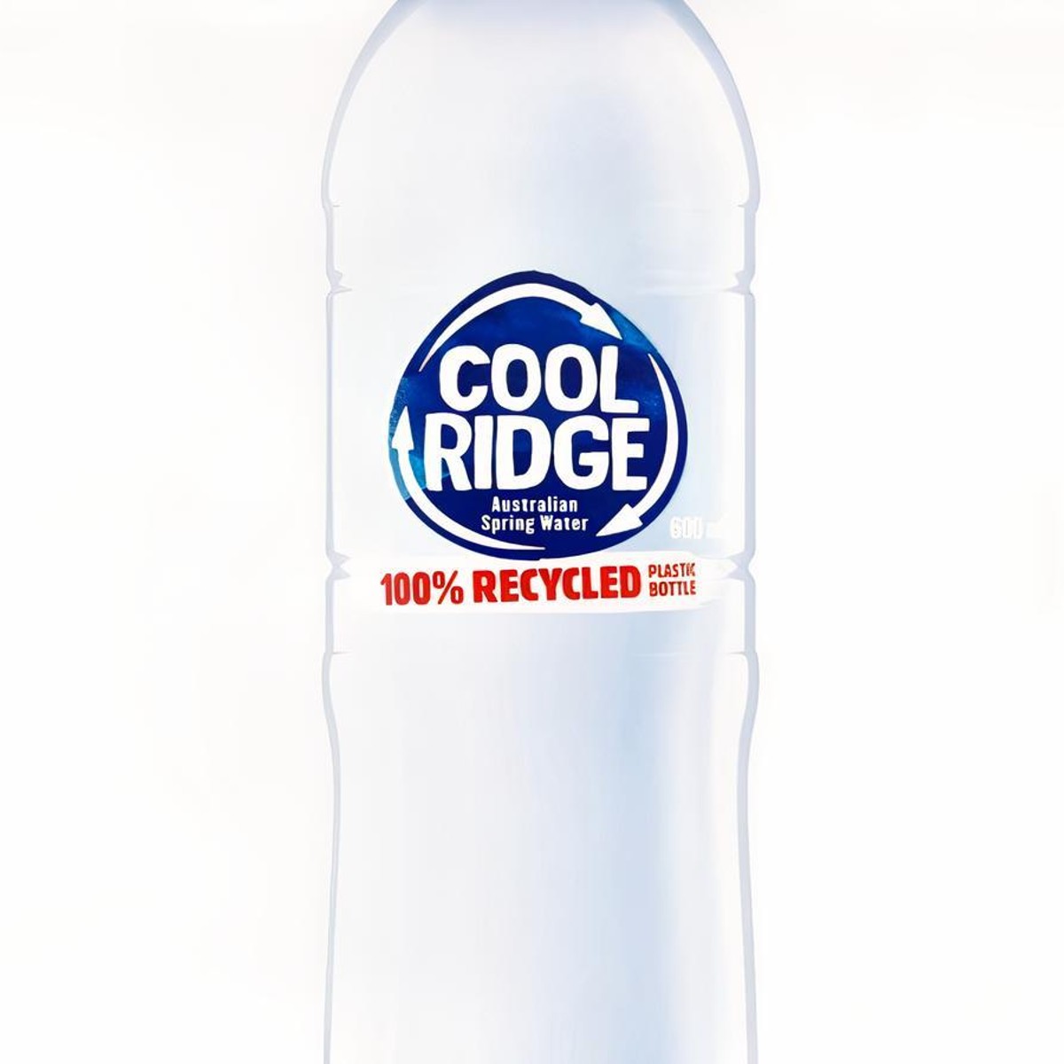 Cool Ridge Still Spring Water Bottle Australian 100% Recycled 600mL