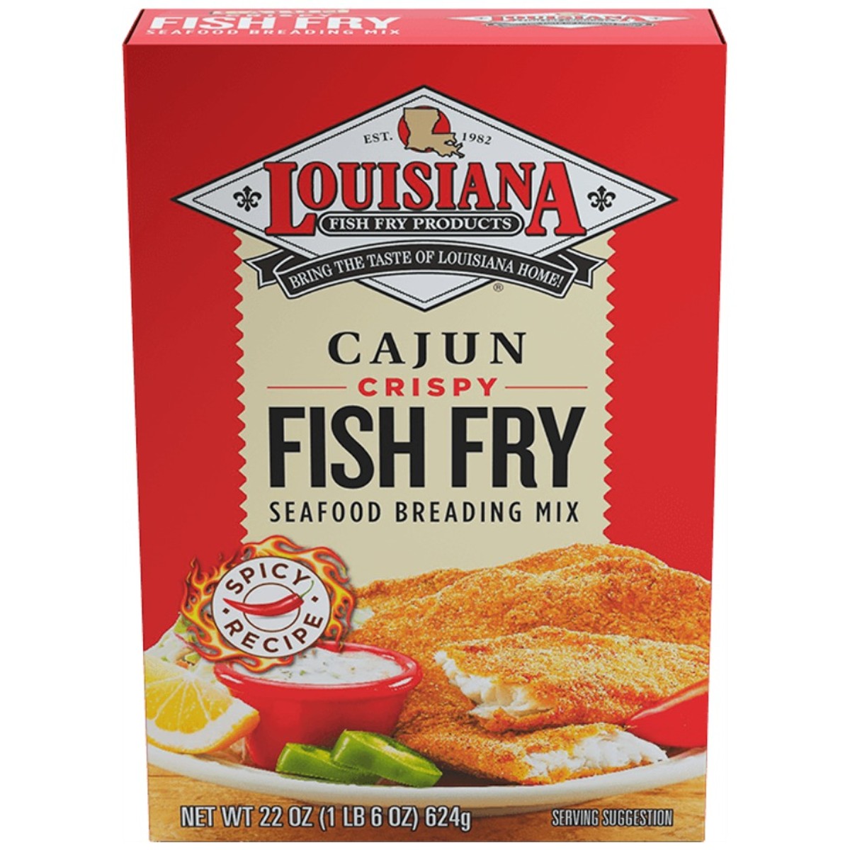 Cajun Fire Hot Sauce 8 FL OZ - 2 pk - Louisiana Fish Fry Products