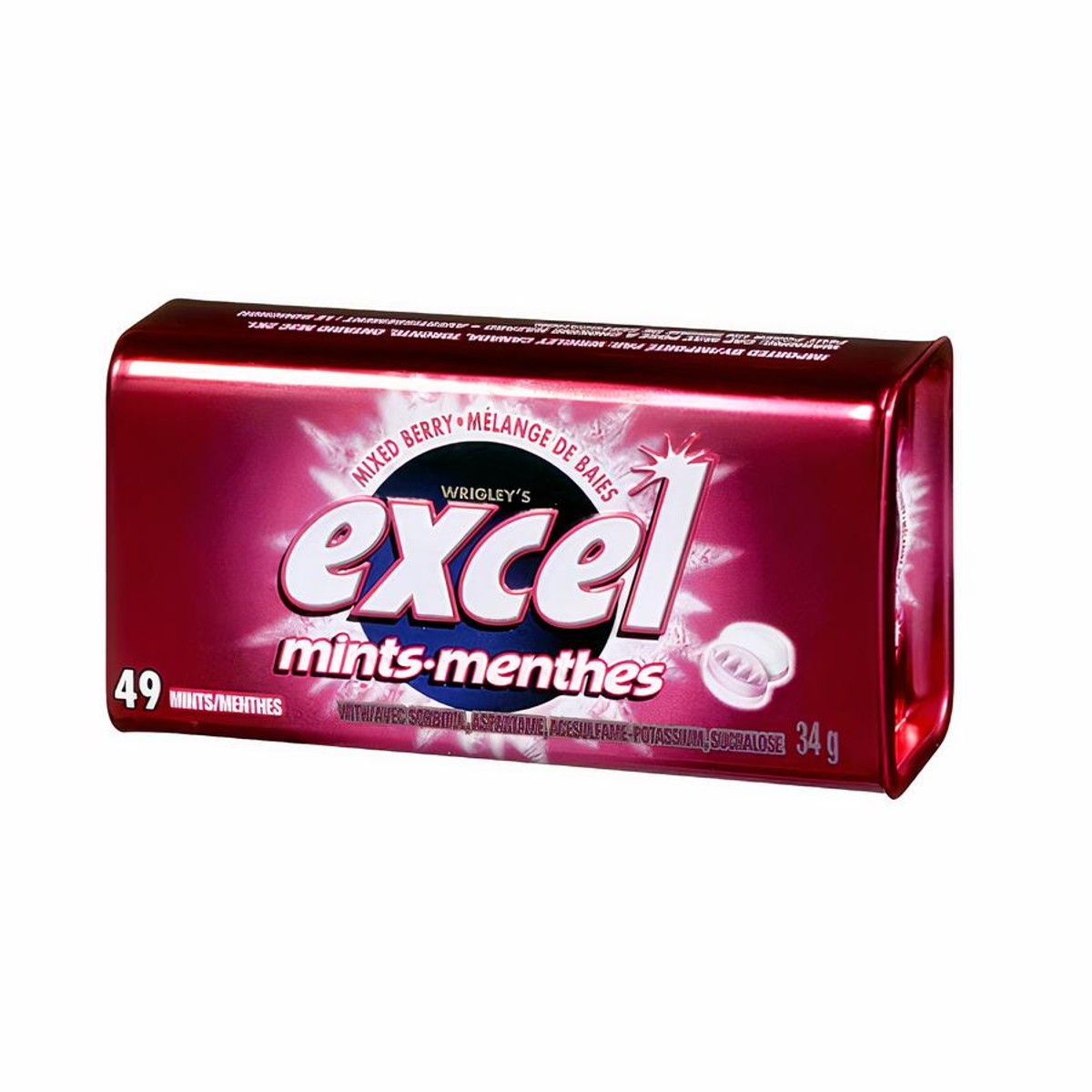 Wrigley's Excel Spearmint Flavoured Mints, 1 Tin - 34 g