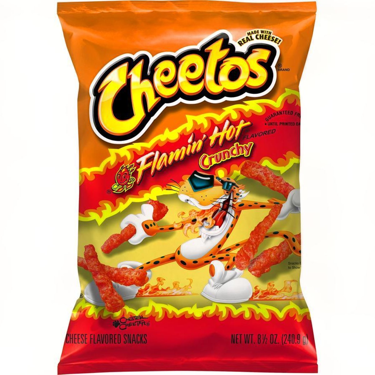 Cheetos Crunchy Tapatio Cheese Flavored Snack 9.0 Ounce Bag, Corn