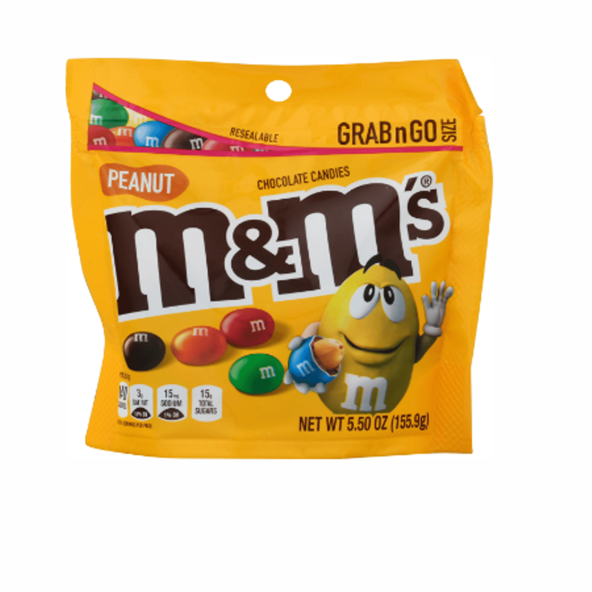 M&M Plain Grab-n-Go 5.5oz (5.5 OZ), Candy