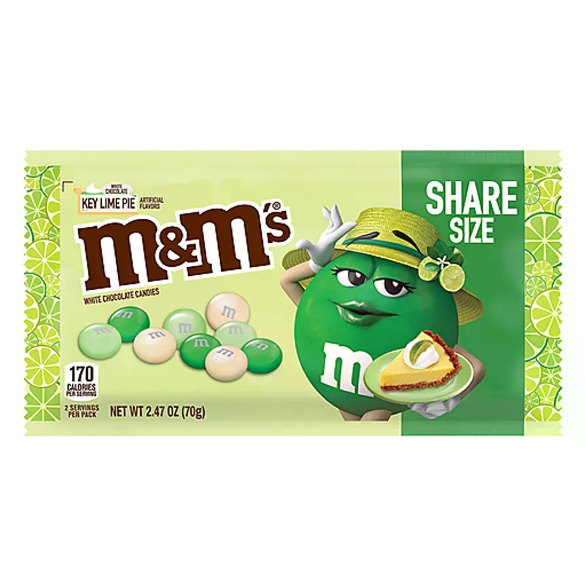 M&M's Share Size Candy, White Chocolate, 2.47 Ounce (Pack of 24) :  : Grocery