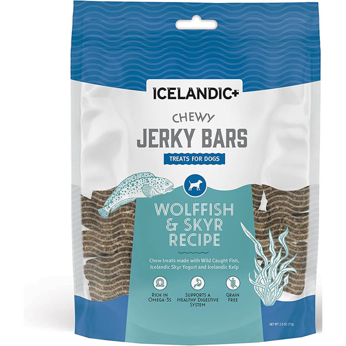 Iceland Wolffish Stick & Pieces Chews Fish Dog Treat - Icelandic+