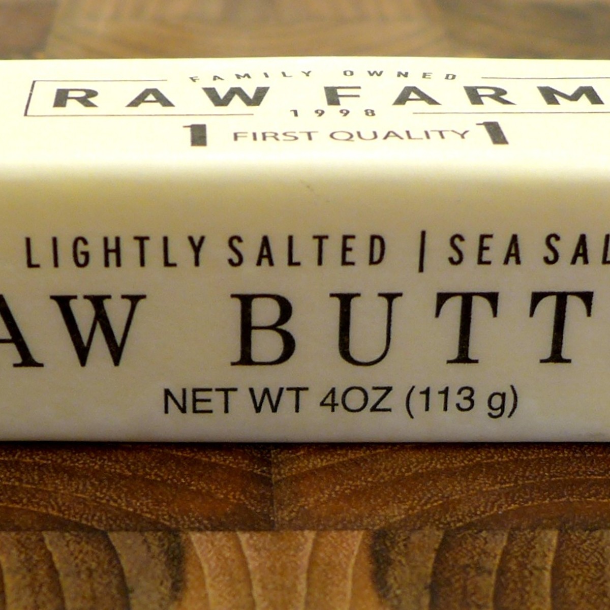 Raw Farm Butter - Cultured Unsalted - 1/4-lb. stick