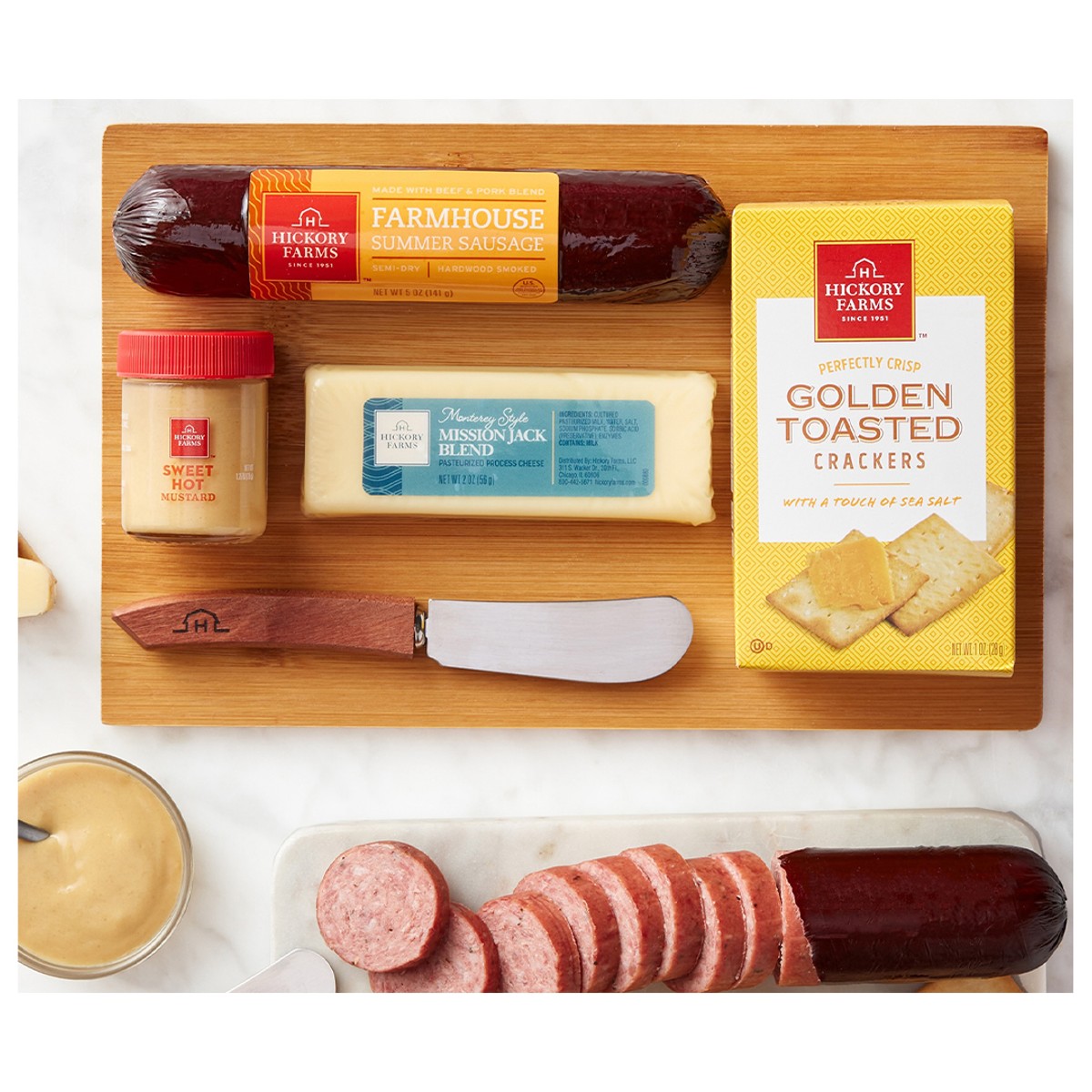 Givens Hickory Farms Meat And Cheese Hearty Bites Sampler Gift Box