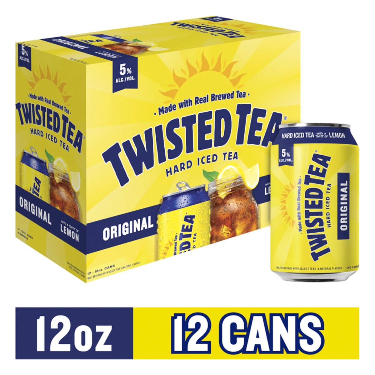 Twisted Tea Original Bag N' Box (5 LTR), Malt Beverages