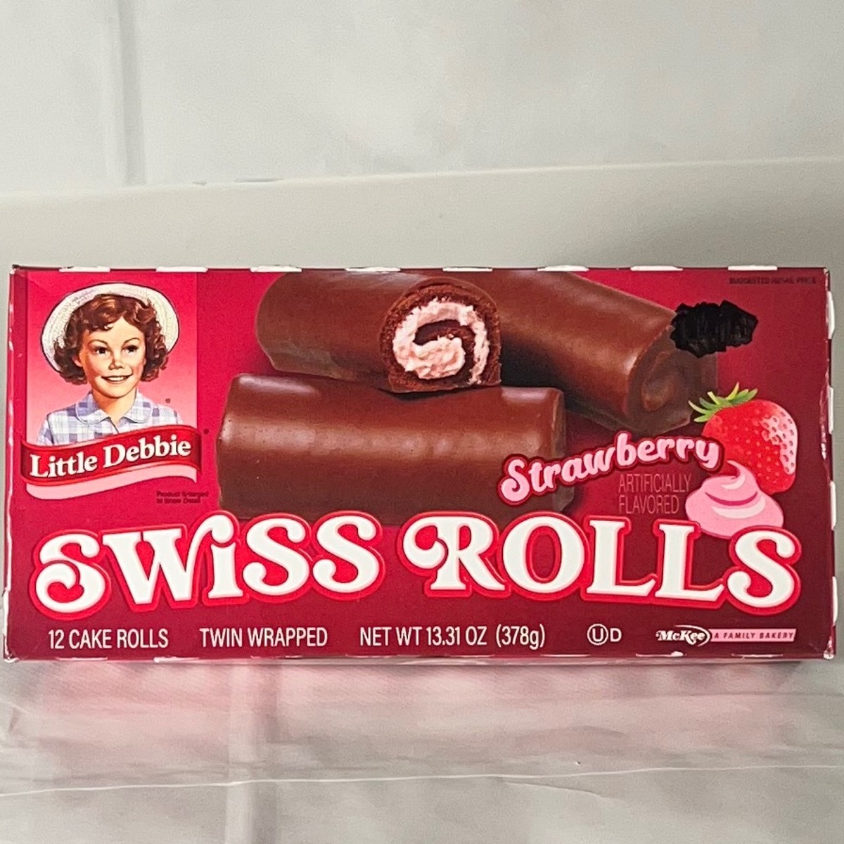Little Debbie Swiss Rolls Ice Cream, Chocolate Cake Ice Cream with  Chocolate Cake, Pint 16 fl oz 