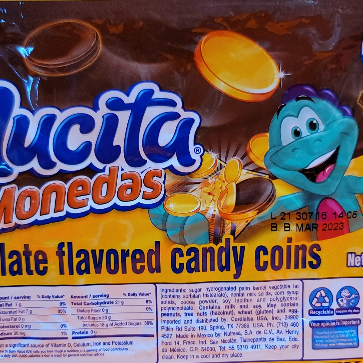 Nucita Moneda Mexican Chocolate Flavored Candy Coins 48 Pieces