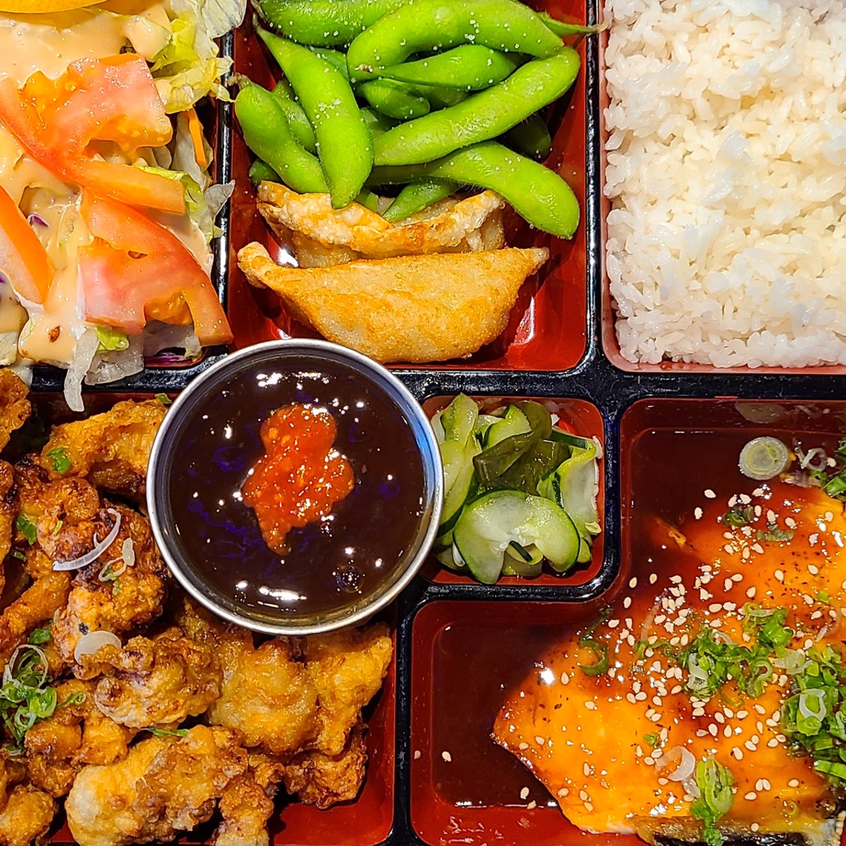 salmon bento box - Picture of Umami, Dubai - Tripadvisor