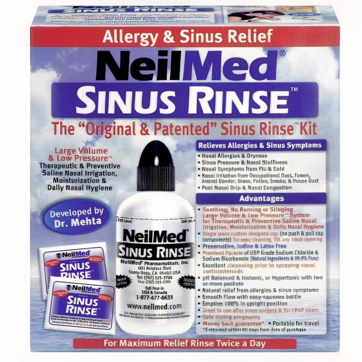 NeilMed Extra Strength Sinus Rinse, 70 ct - Harris Teeter