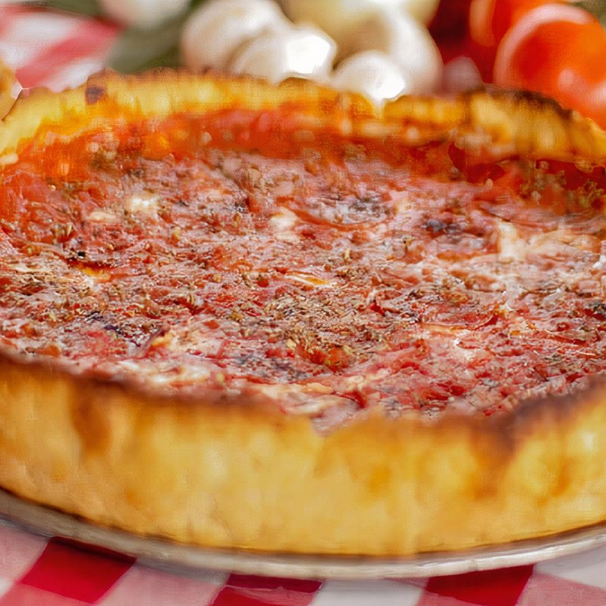 Individual Deep Dish Pizzas