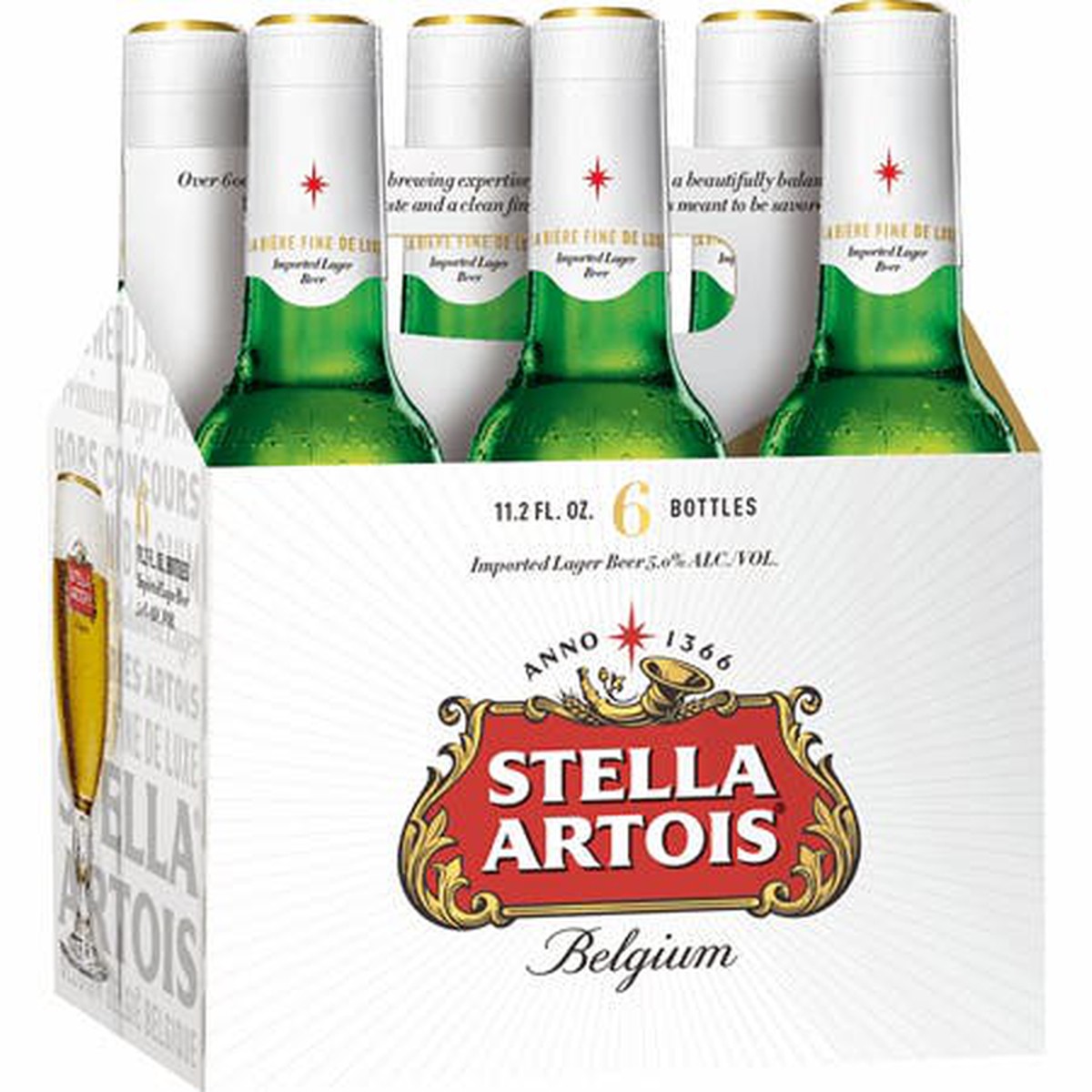 Stella Artois Lager, 12 Pack Beer, 11.2 fl oz Bottles, 5.0% ABV 