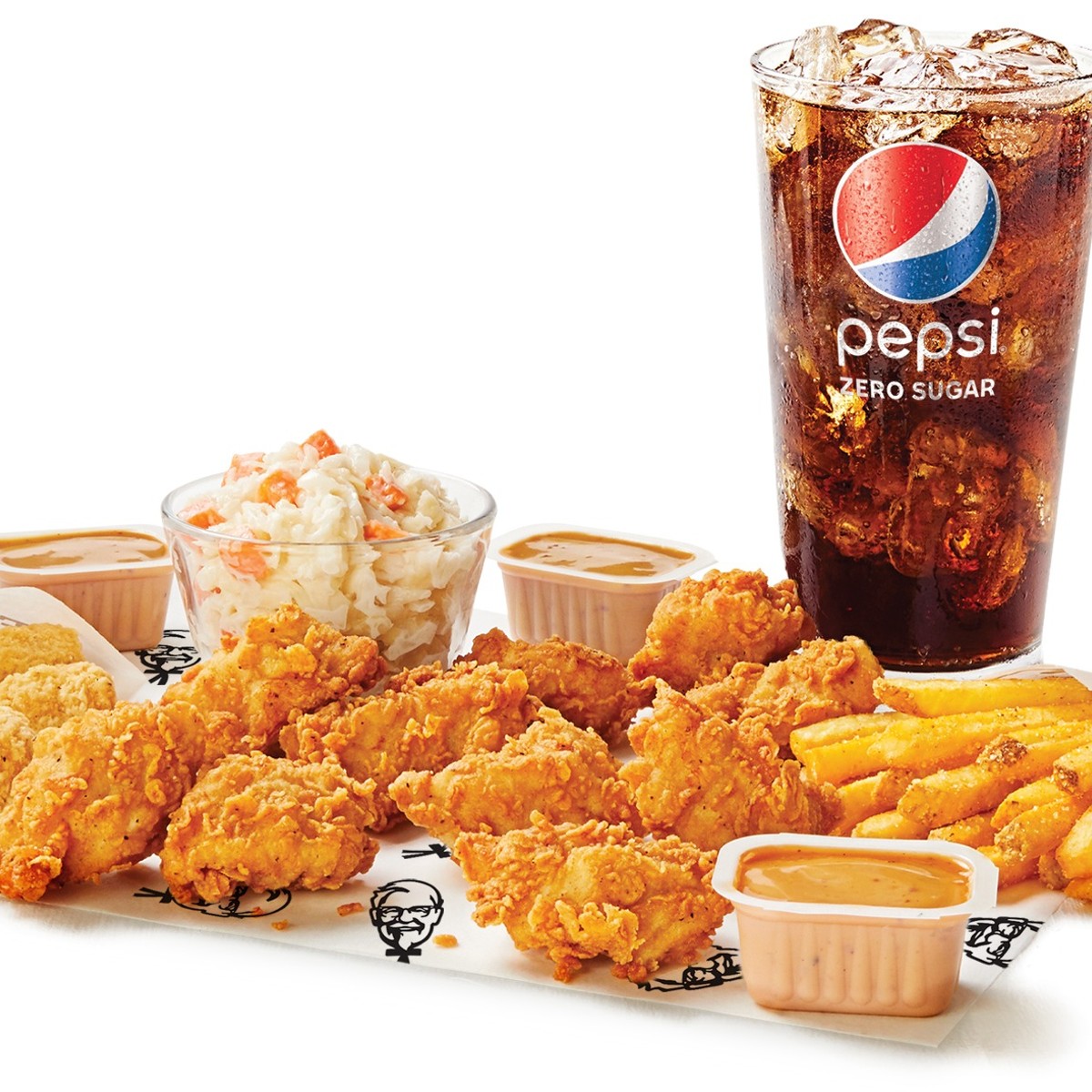 Select KFC Restaurants: Big Box Meal (3-Piece Chicken, Side + Pepsi Drink)