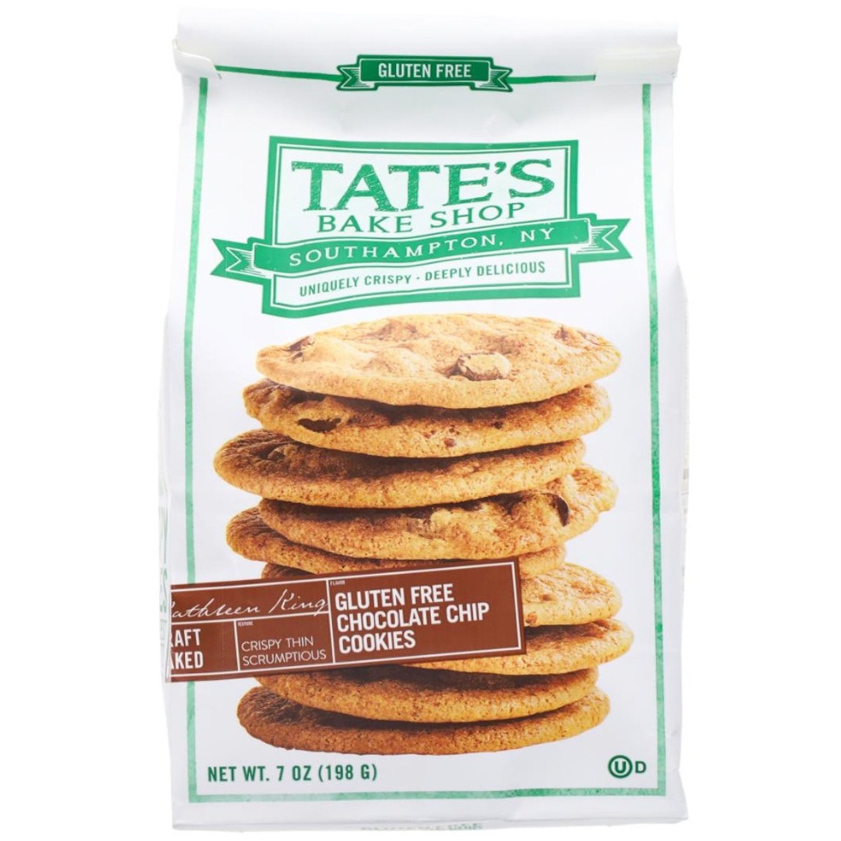 Tate's Bake Shop Crispy Chocolate Chip Cookies - 3.5 Ounce Bags - 12ct Box