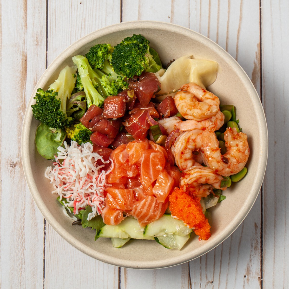 Hawaiian Shrimp Poke Bowl