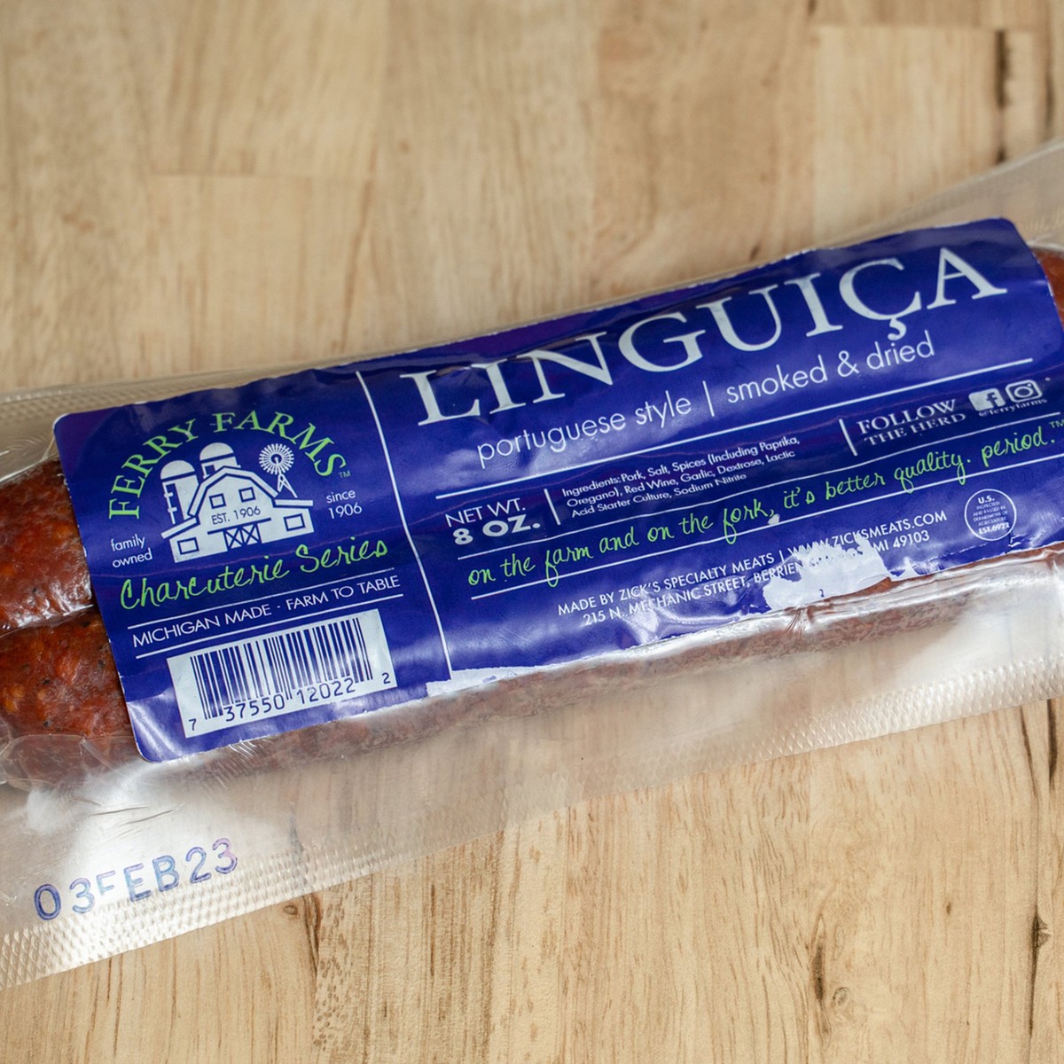 Silva Linguica Portuguese Sausage, 11 oz - Foods Co.