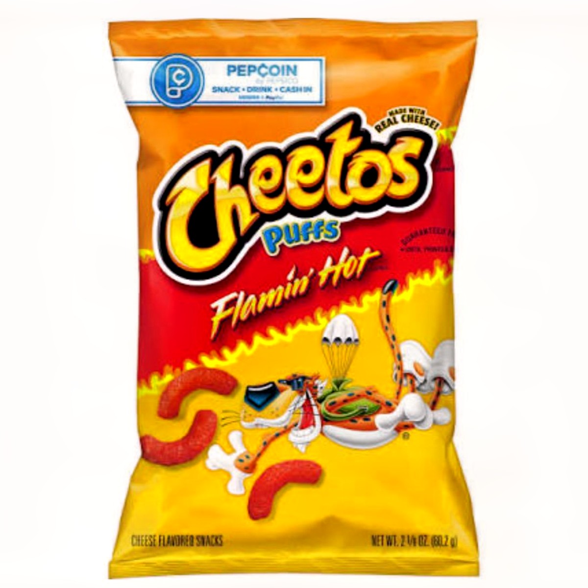 Cheetos Crunchy Tapatio Cheese Flavored Snack 9.0 Ounce Bag, Corn