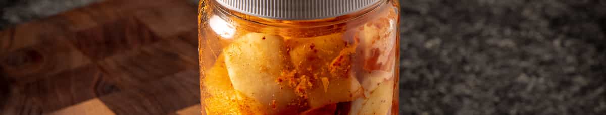 XL Jar of Cote Radish Kimchi (32 oz)