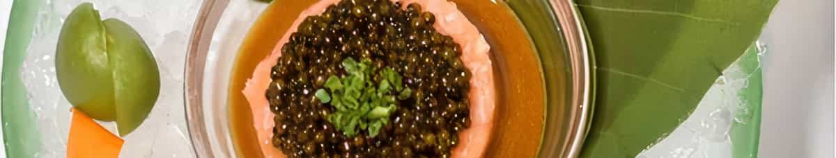 Salmon Tartare with Caviar
