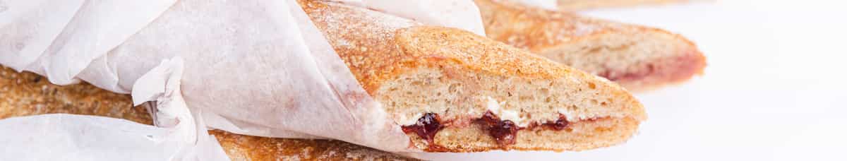 Baguette with Butter and Jam