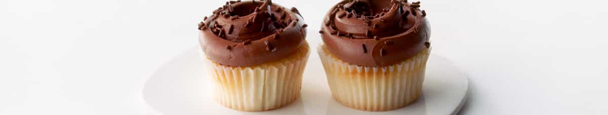 Vanilla Cupcakes w/ Chocolate Buttercream - 2 Count