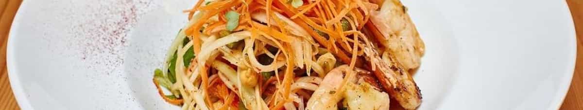 Papaya Salad Grilled Shrimp
