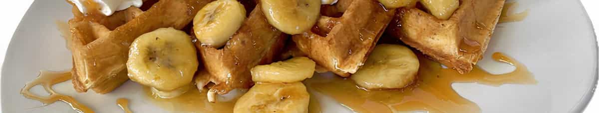 Salted Caramel & Banana Waffle