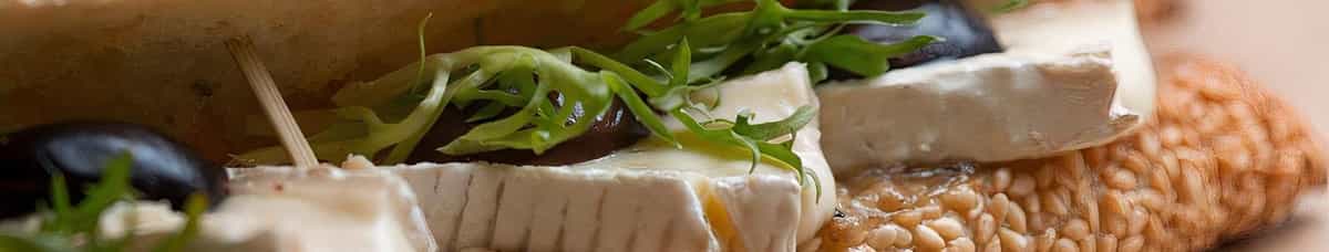 Brie & Olive Sandwich on Breads Jerusalem Baguette