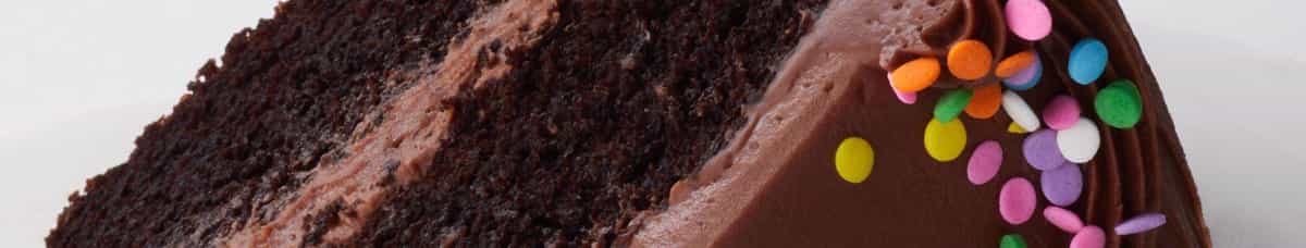 Chocolate Cake Slice w/ Chocolate Buttercream*
