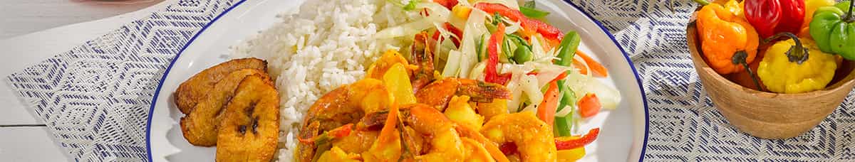 9. Curried Shrimp Combo