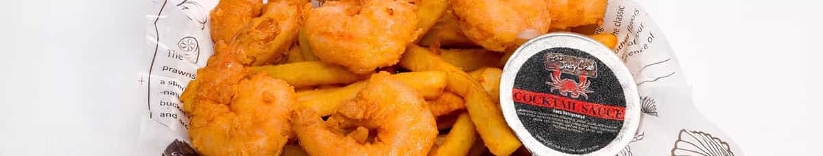 Fried Shrimps (8) w/ Cajun Fries