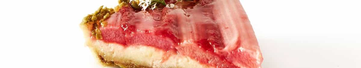 Rhubarb Tart Slice