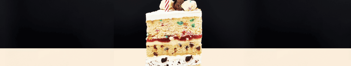16th Anniversary Cake Slice