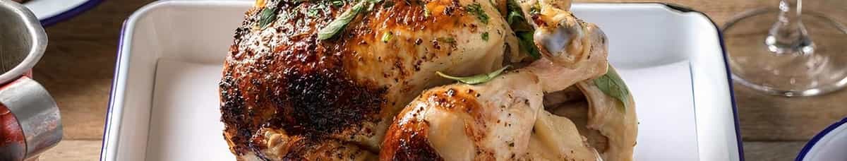 Whole Feta-Brined Rotisserie Chicken