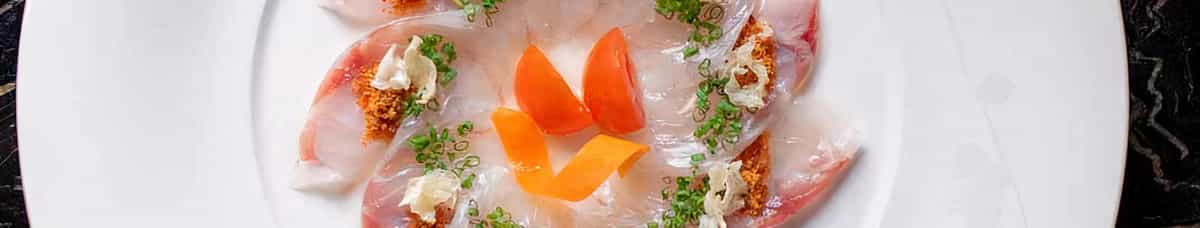 Whitefish Sashimi with Dry Miso