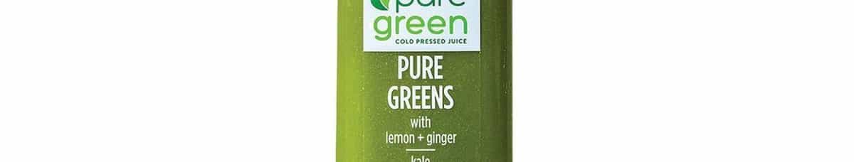 Pure Greens Lemon and Ginger, Cold Pressed Juice (Nutrient Dense)