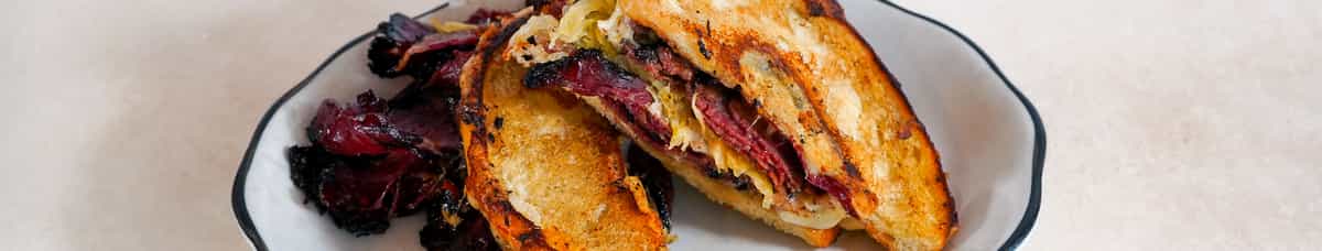 Pastrami Reuben Bagel Sandwich*