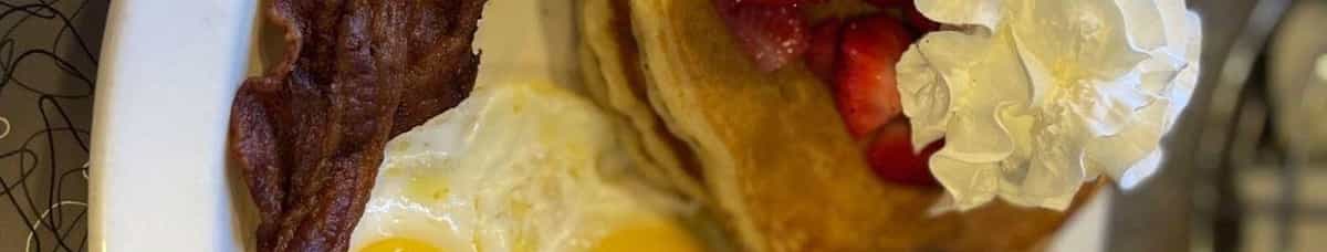 Pancakes w/ Strawberries Combo - OO
