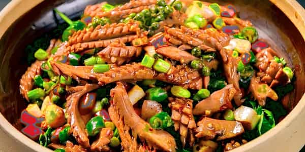 Stir Fried Pork Kidney Slices Rice Bowl