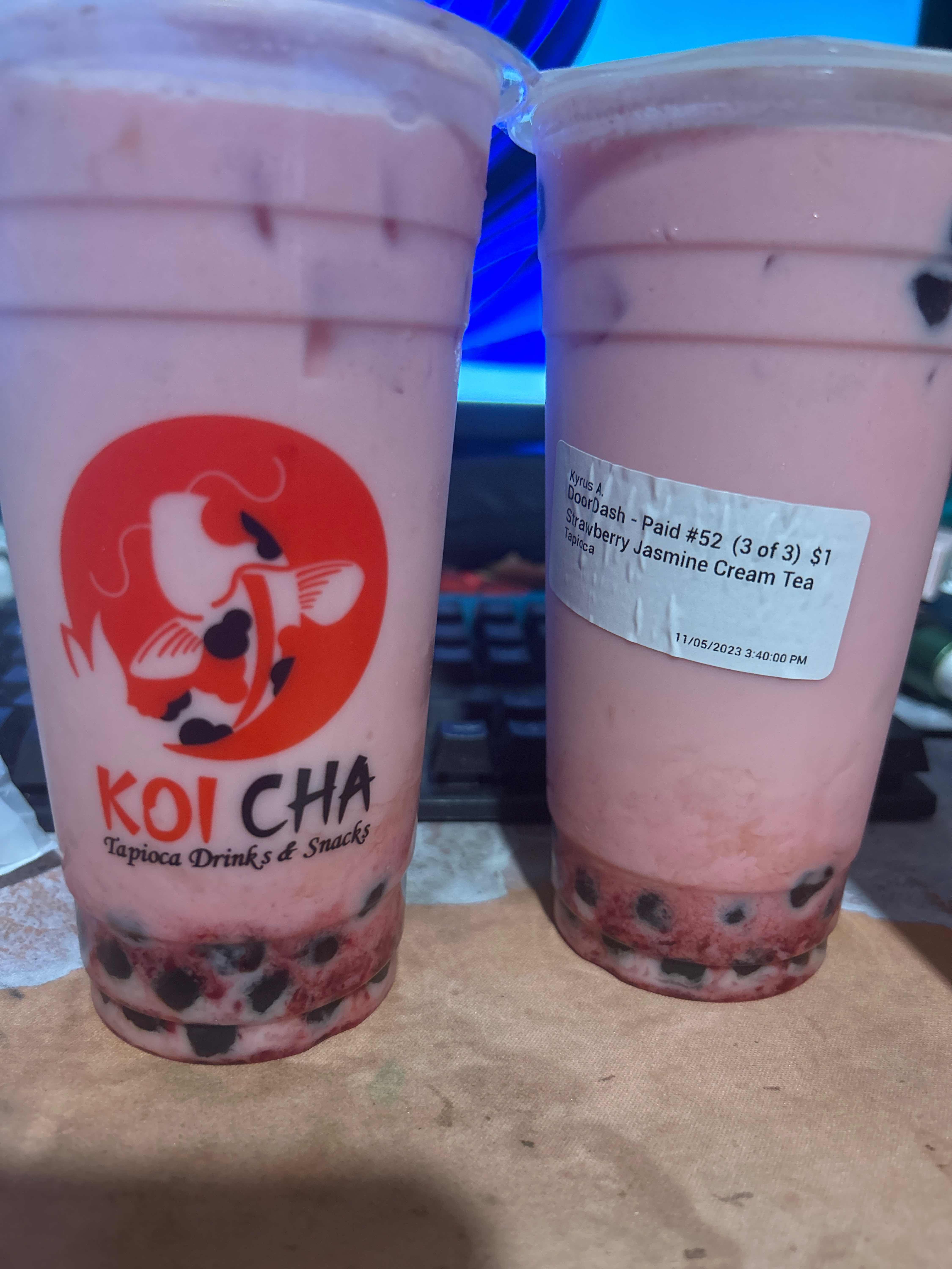 Order KOI CHA Houston TX Menu Delivery Menu Prices